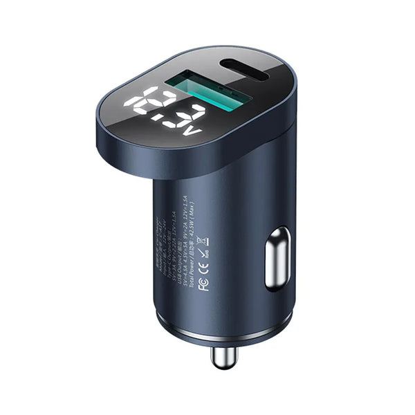 Joyroom 48W Dual Port PD+QC3.0 Digital Display Fast Car Charger - iCase Stores