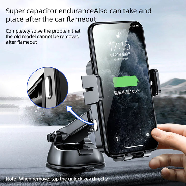 Joyroom Three-Axis electric Wireless Charging Car Holder 15W - iCase Stores