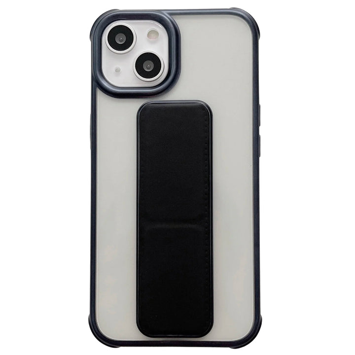 Plating Wrist Strap Transparent Matte Soft Case - iCase Stores