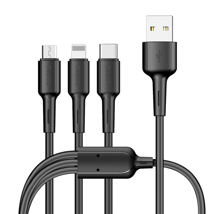 Yesido 3 in 1 USB Data cable 1m - iCase Stores