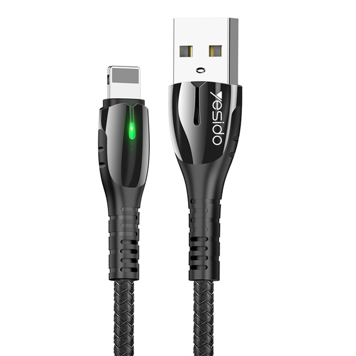 Yesido Metal Data Cable with Led light 2.4A - iCase Stores