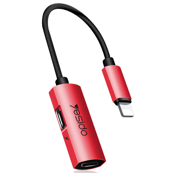 Yesido Audio Adapter Lightning To Dual Lightning Port - iCase Stores