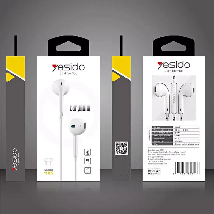 Yesido Noise Cancelling Earphones With Microphone - iCase Stores