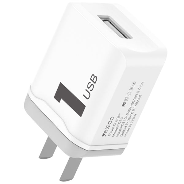 Yesido Travel Charger USB Fast Charger - iCase Stores