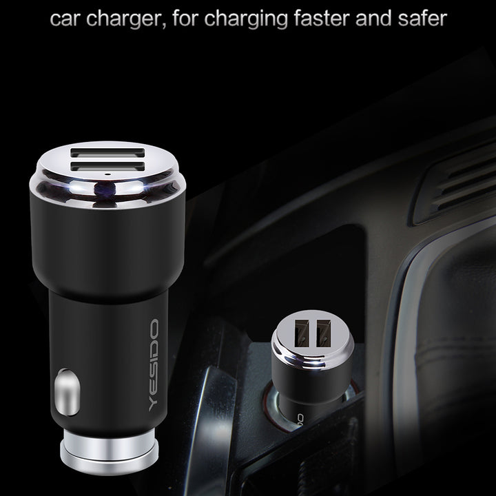 Yesido Dual USB Car Charger 2.4A - iCase Stores