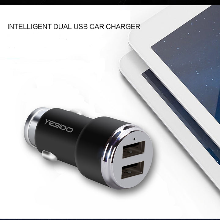 Yesido Dual USB Car Charger 2.4A - iCase Stores