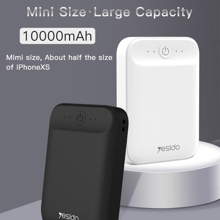 Yesido Mini Power Bank With Dual USB 10000mAh - iCase Stores