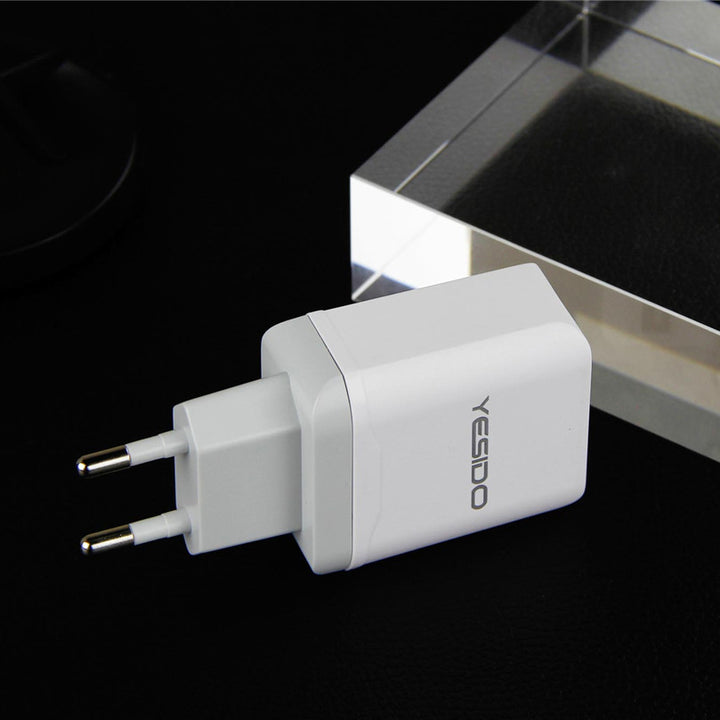 Yesido Travel Charger With 2 USB Port 12W - iCase Stores