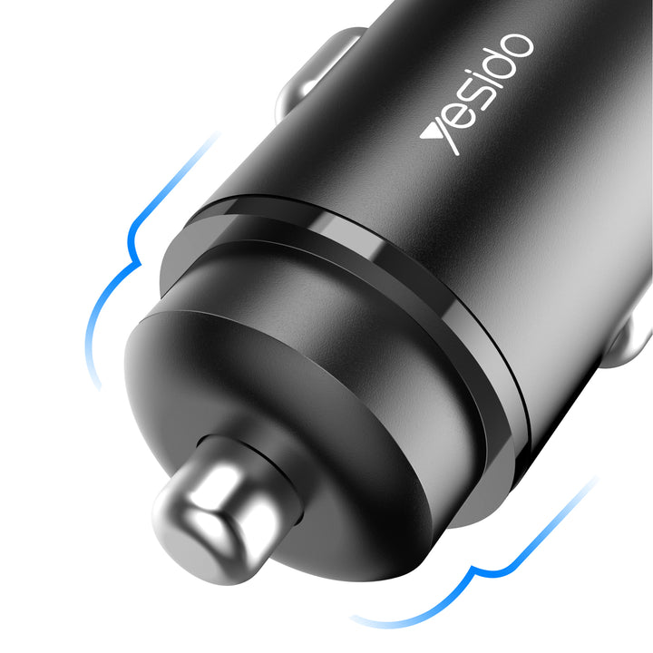 Yesido Dual PD Fast Car Charger 35W - iCase Stores