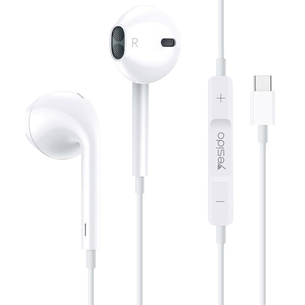 Yesido Wired Earphones Type-C With Microphone - iCase Stores