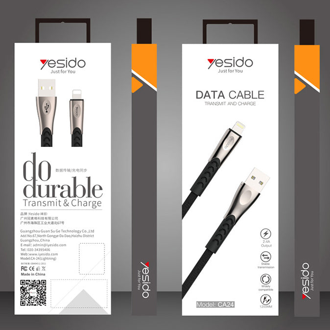 Yesido Transmit & Charge Data Cable 1.2m - iCase Stores