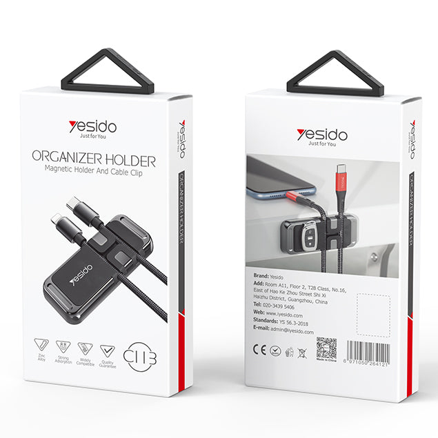 Yesido Organizer Magnetic Holder & Cable Clip - iCase Stores