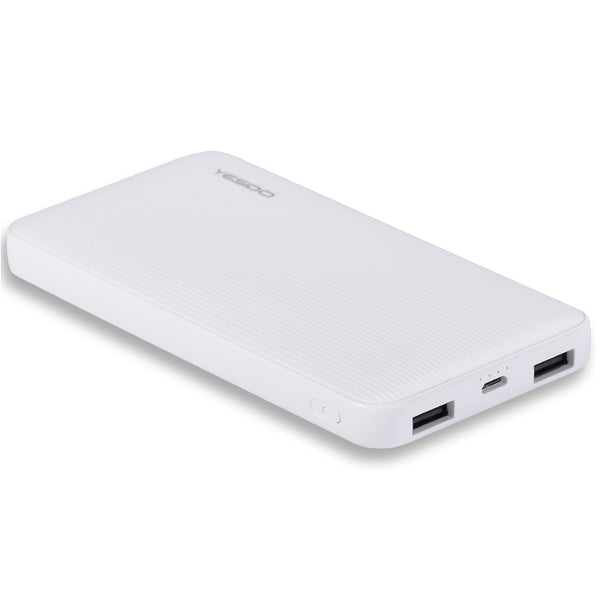 Yesido power Bank With 2 USB 10000mAh - iCase Stores