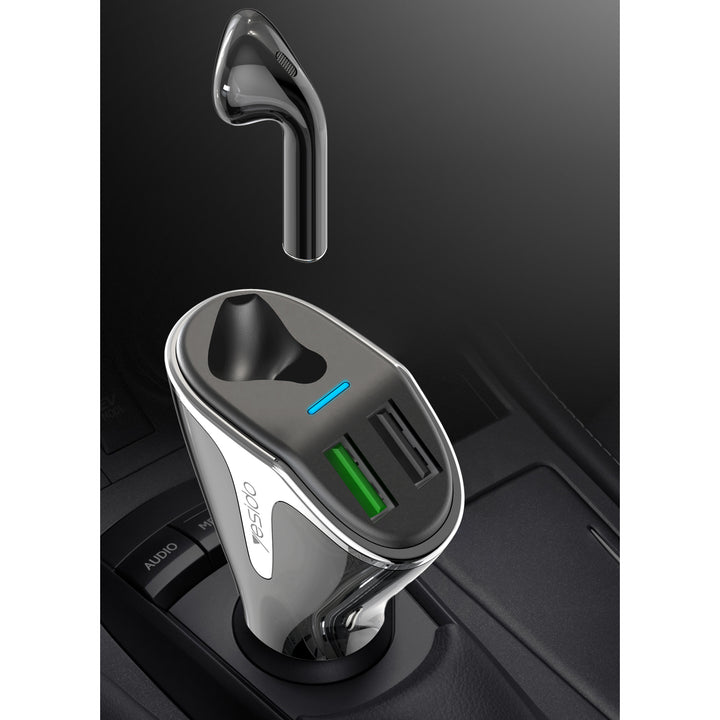 Yesido Bluetooth Headset Car Charger - iCase Stores