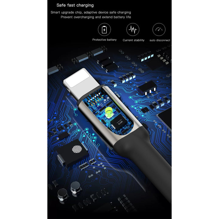 Yesido Auto Disconnect Lightning Data Cable - iCase Stores