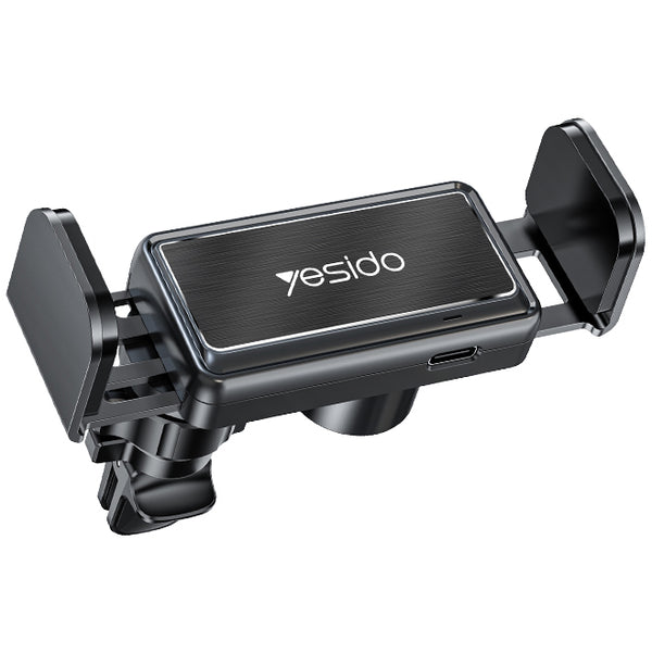 Yesido Air Vent Cell Phone Holder Center Console Hands Free Built-In 200mAh - iCase Stores