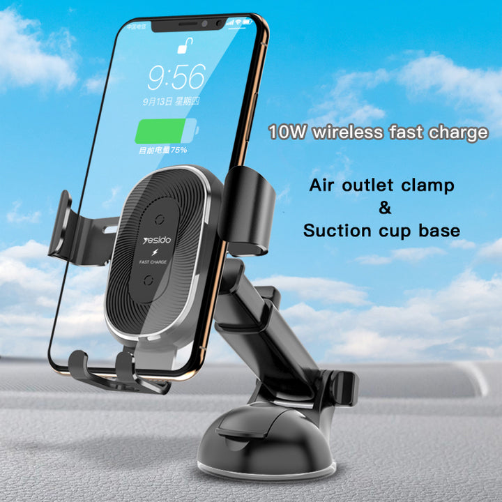 Yesido Automatic Wireless Charging Car Holder - iCase Stores