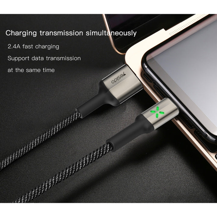 Yesido Auto Disconnect Lightning Data Cable - iCase Stores