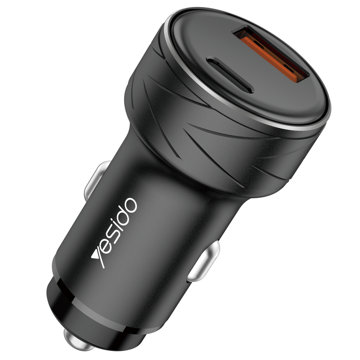 Yesido Dual PD Fast Car Charger 35W - iCase Stores