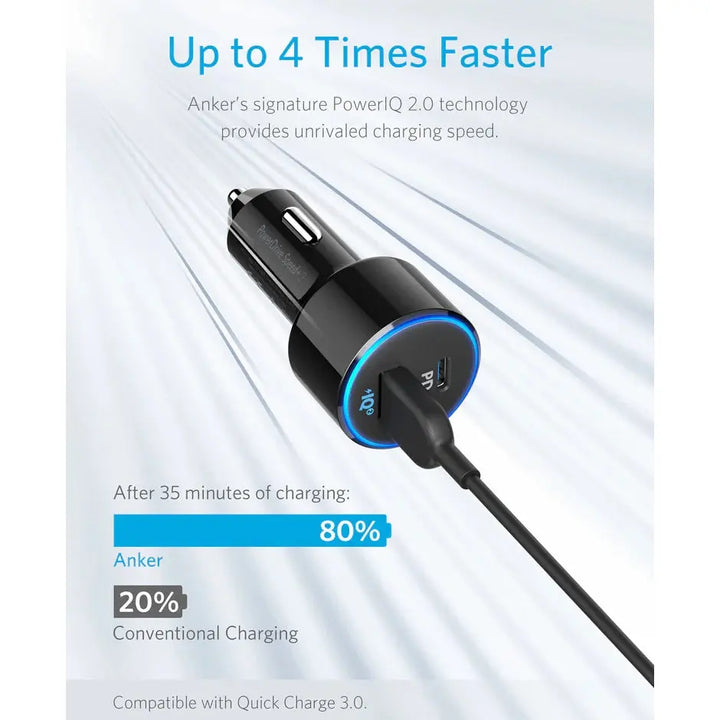 Anker Power Drive Speed+ 2 Car Charger - iCase Stores