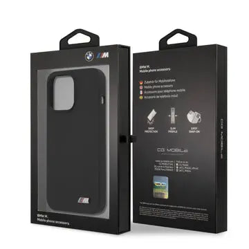 BMW Silicone Case Black M Collection Metal Logo - iCase Stores