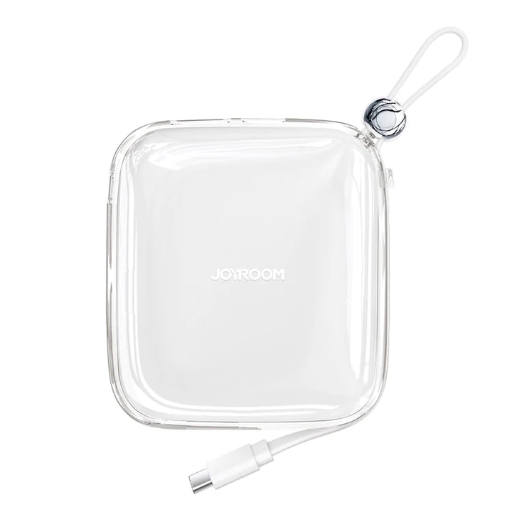 Joyroom Jelly Series Mini Transparent Power Bank With Bulit-in Type-C Cable 10000mAh / 12W - iCase Stores