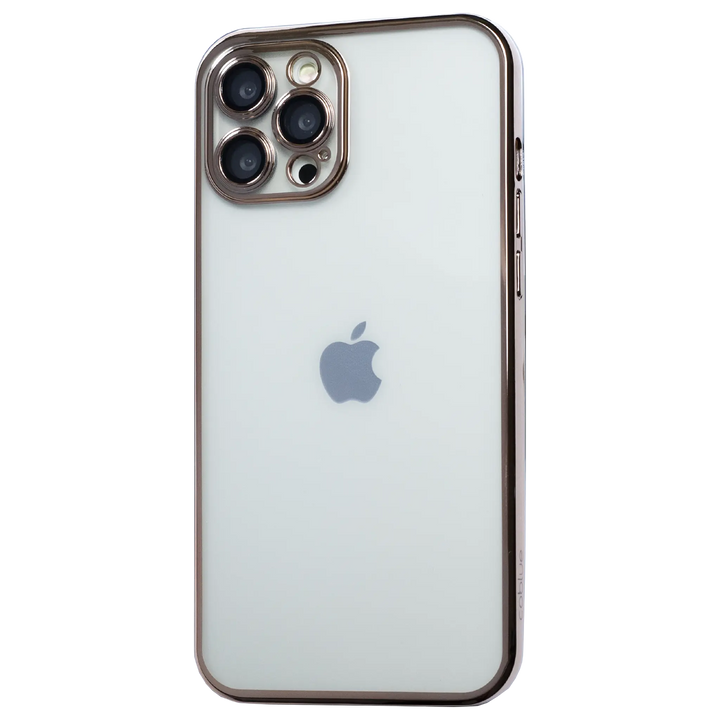 Clear Luxury Plated Silicone Case - iCase Stores