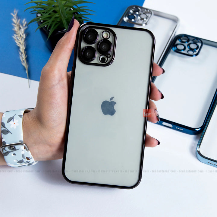 Clear Luxury Plated Silicone Case - iCase Stores