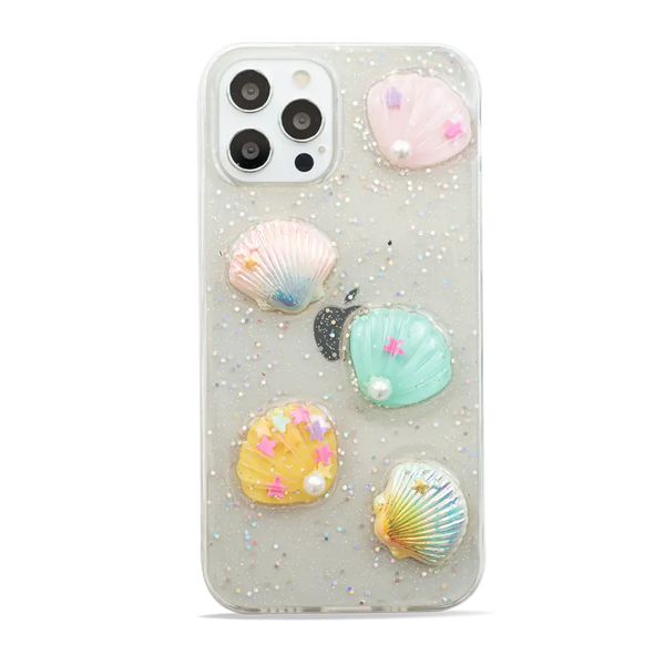 Cute Pearls & Shells Clear Case - iCase Stores