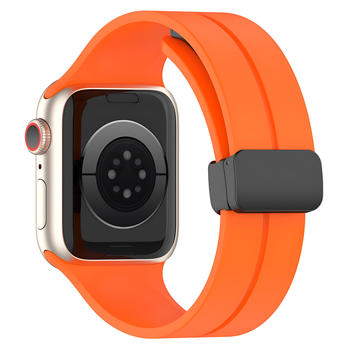 Solid Color Magnetic Buckle Silicone Watch Band For Apple Watch - iCase Stores