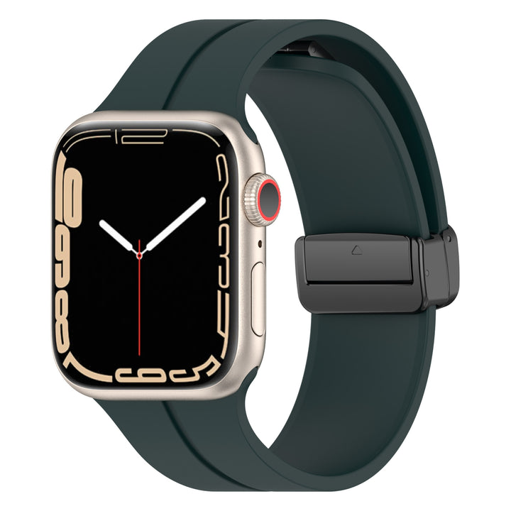 Solid Color Magnetic Buckle Silicone Watch Band For Apple Watch - iCase Stores