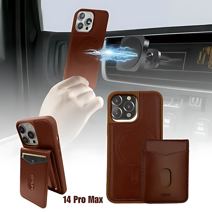 DDU Magnetic Phone Case with Detachable Card Holder - iCase Stores