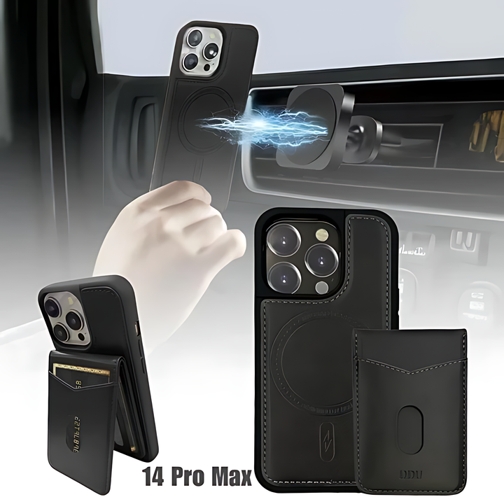 DDU Magnetic Phone Case with Detachable Card Holder - iCase Stores