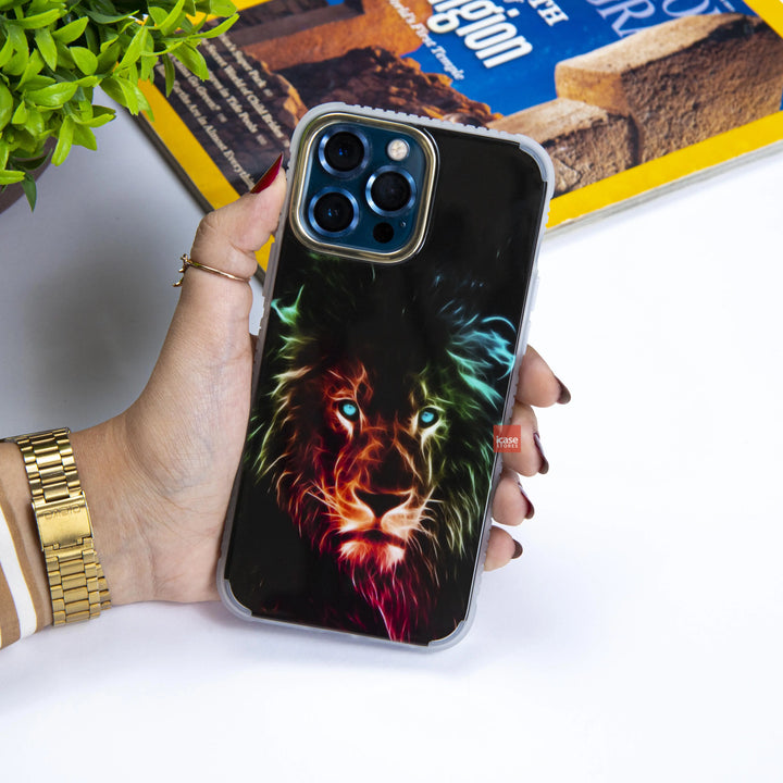 Glowing Lion Electroplated Luxury Case - iCase Stores