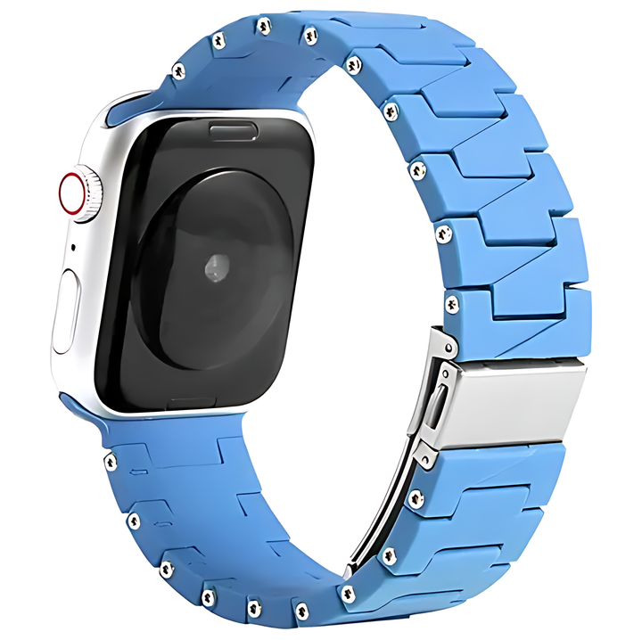 Silicone Rubber Watch Band with Stainless Steel Buckle For Apple Watch - iCase Stores