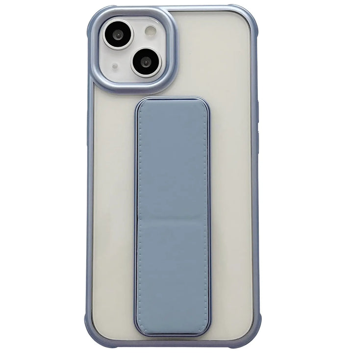 Plating Wrist Strap Transparent Matte Soft Case - iCase Stores