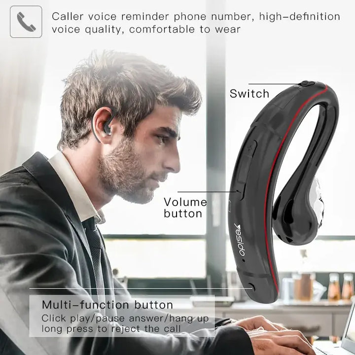 Yesido Business Wireless Headset - iCase Stores