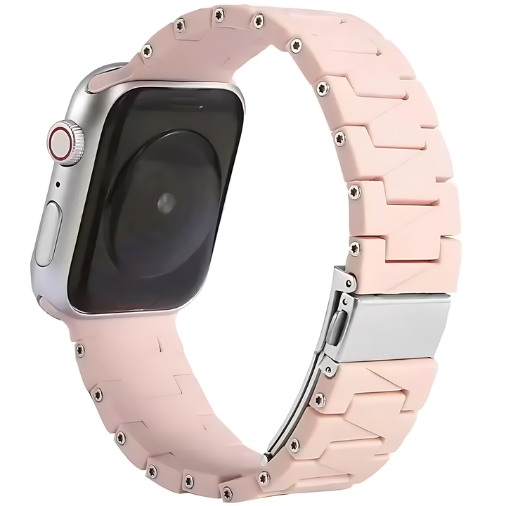 Silicone Rubber Watch Band with Stainless Steel Buckle For Apple Watch - iCase Stores