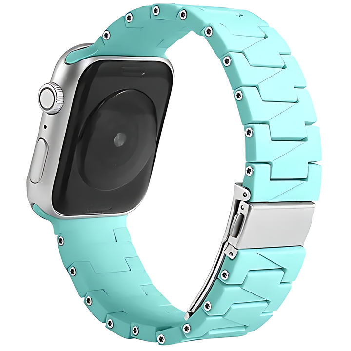 Silicone Rubber Watch Band with Stainless Steel Buckle For Apple Watch - iCase Stores