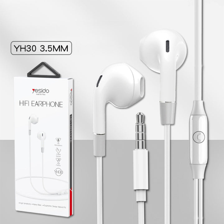 Yesido In-Ear Wired Earphone 1.2m - iCase Stores