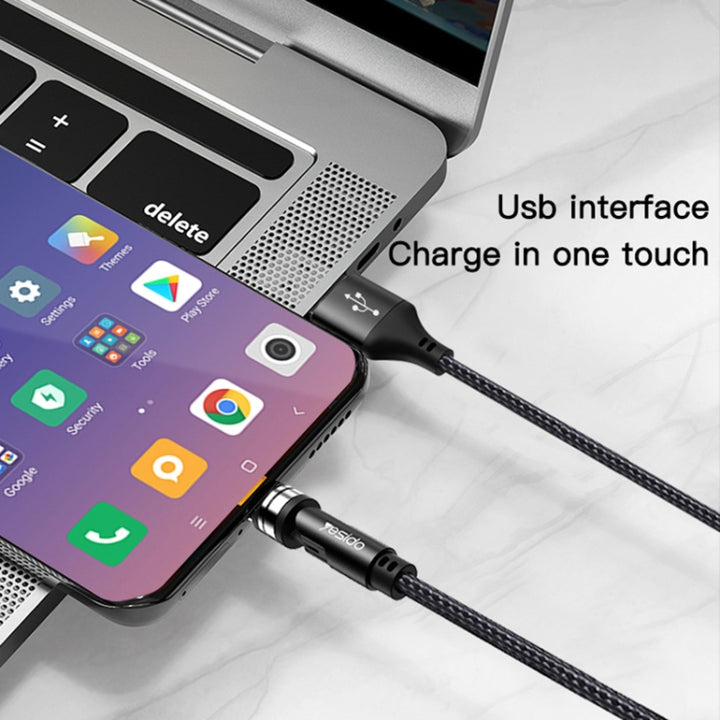 Yesido 3 in 1 USB Magnetic Charging Cable 2.4A - iCase Stores