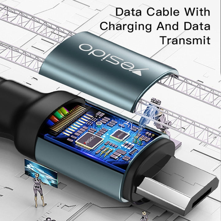 Yesido USB to Micro USB Charging Cable 1.2m - iCase Stores