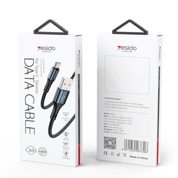 Yesido Fast Charging Data Cable 1.2M - iCase Stores