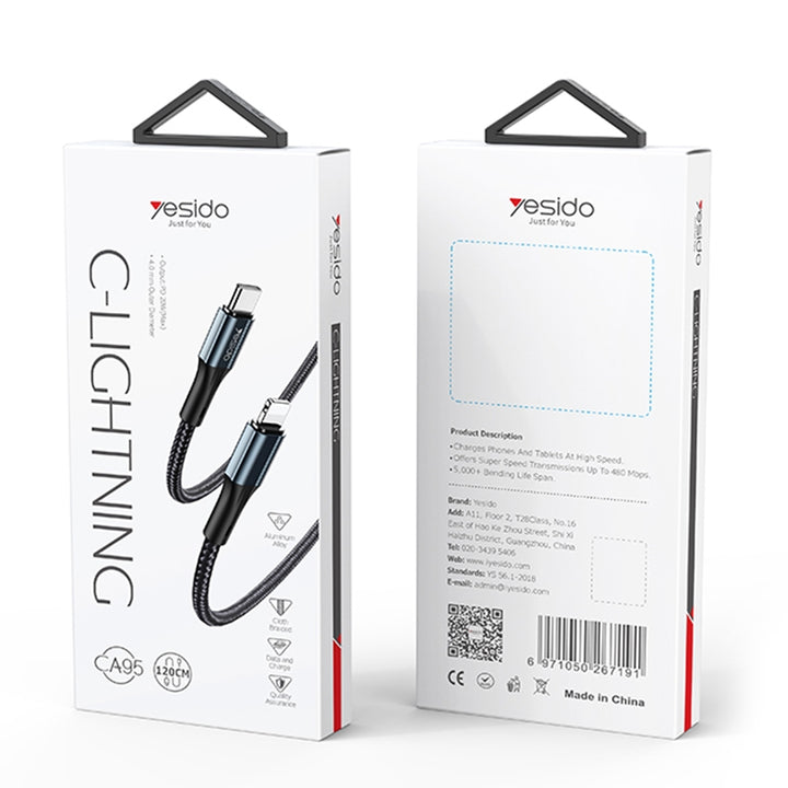 Yesido Fast Charging Cable (Type-C to Lightning) 20W - iCase Stores