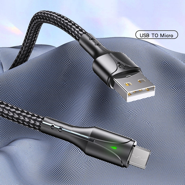 Yesido Charging Cable with Indicator Light 1.2M - iCase Stores