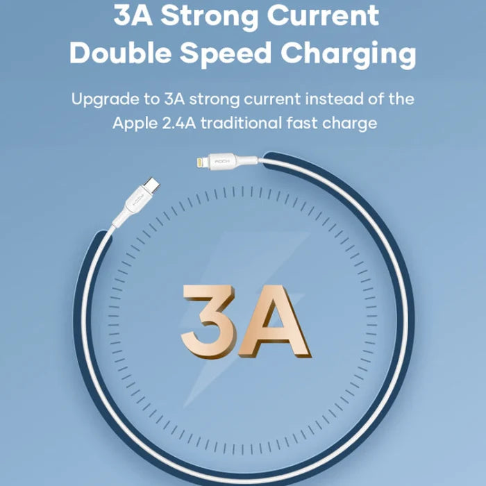 Rock Fast Charging Data Cable 20W - iCase Stores