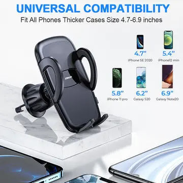 JOYROOM Universal Car Mobile Mount Mechanical Clamping Air Outlet Car Phone Holder - iCase Stores