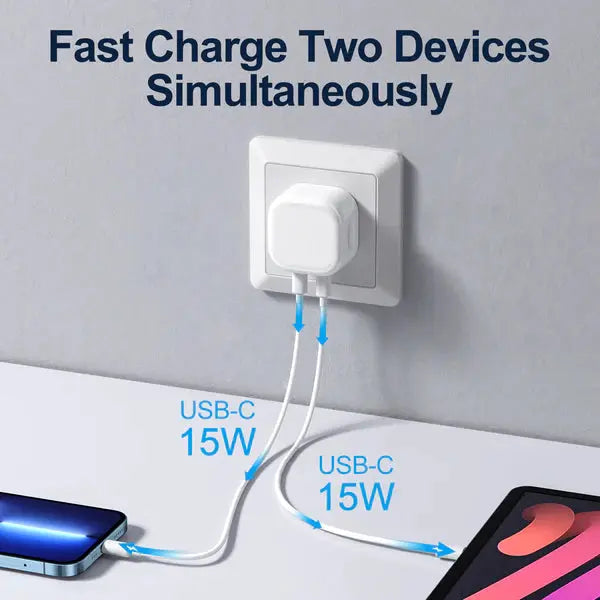 Joyroom 35W Mini Intelligent Dual-Port Fast PD Charger UK - iCase Stores