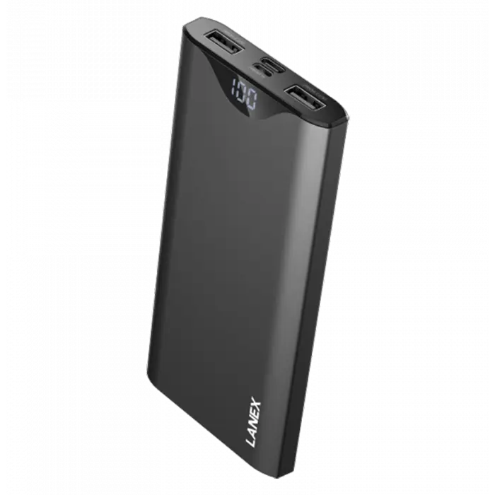 Lanex 10000mAh Power Bank with Led Screen - iCase Stores