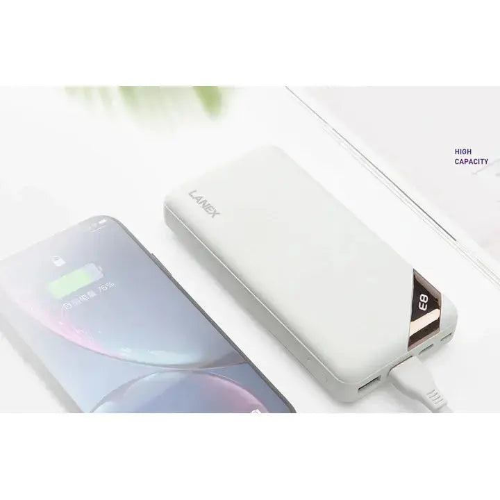 Lanex Intelligence 20000mAh Power Bank with Led Screen - iCase Stores